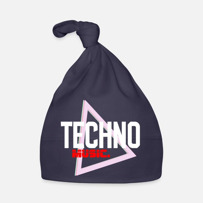 Techno Neon Triangle Pulse Bonnet bio Bébé