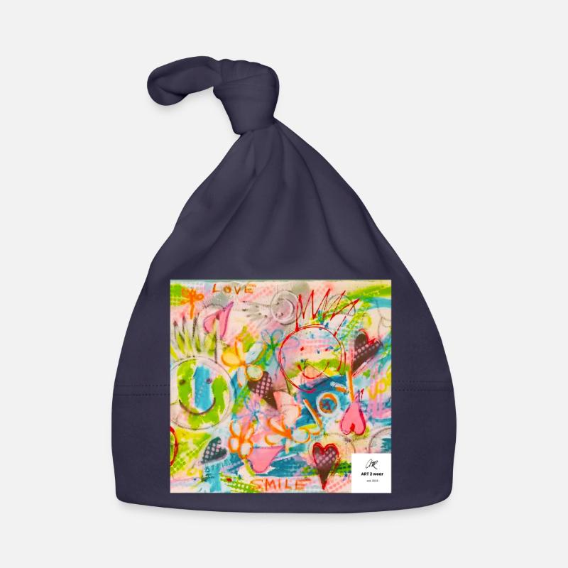Graffiti JOY I statement styles I chrart2wear Baby Bio-Mütze