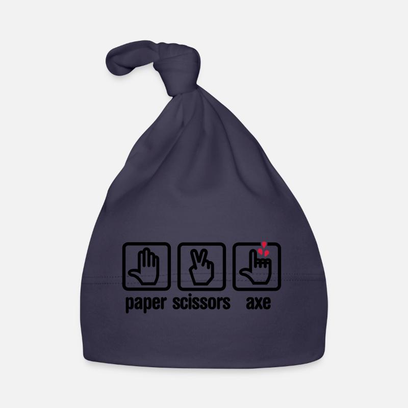 Papier - Ciseaux - hache - pierre - bûcheron Bonnet bio Bébé