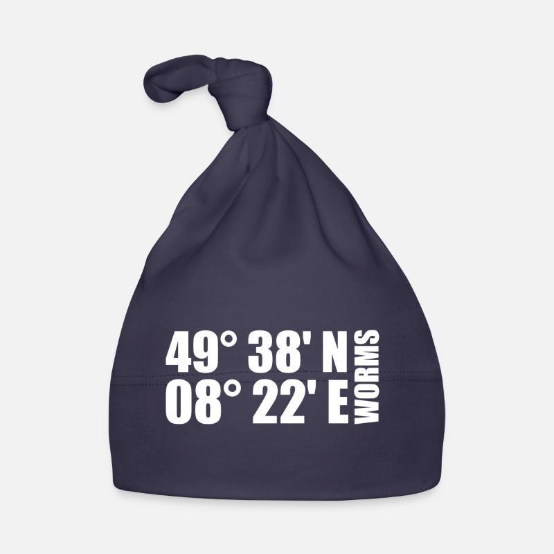 Worms Coordinates Organic Baby Cap