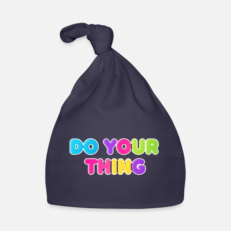 Buntes Do Your Thing Statement Design Baby Bio-Mütze