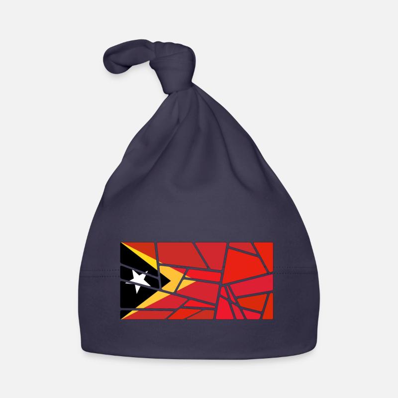 Drapeau du pays Timor oriental Timor Leste Bonnet bio Bébé