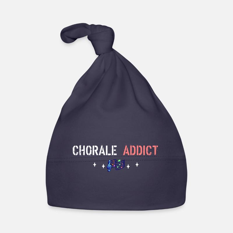 Chorale addict - Bonnet bio Bébé - marine