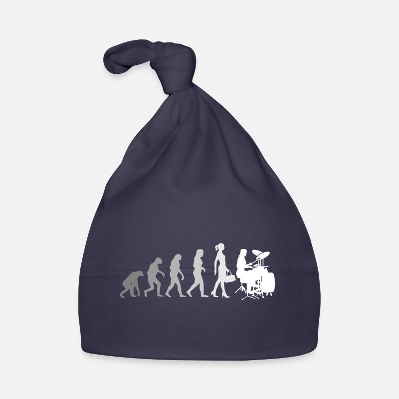 Evolution Schlagzeugerin Percussion Drummer Baby Bio-Mütze