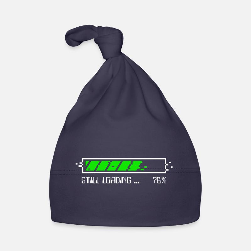 Still Loading – Patience Gamer - BLC - Bonnet bio Bébé - marine