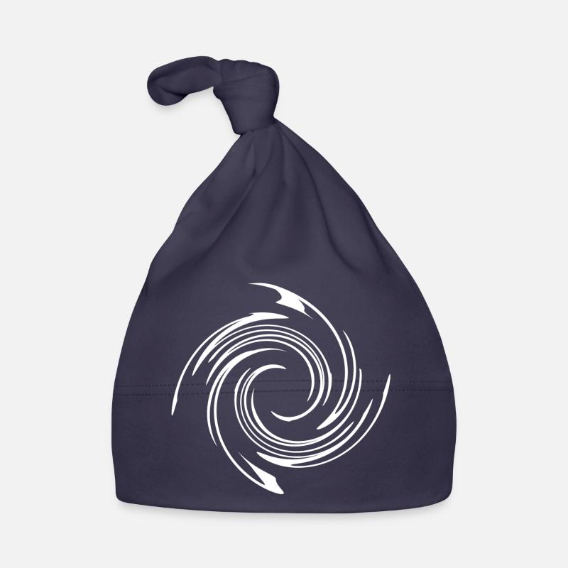 Swirl spiral squiggle pattern shirt gift idea Organic Baby Cap