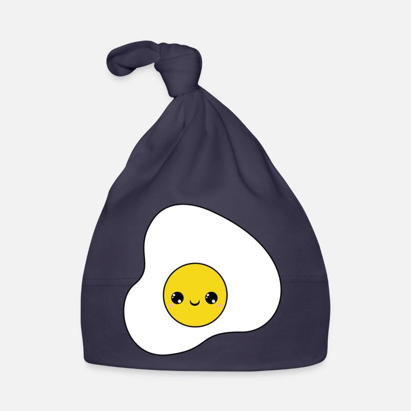 cute egg sunny side up, sweet fried egg Organic Baby Cap