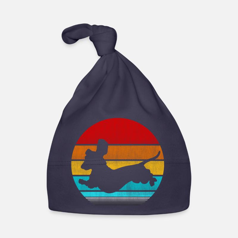 teckel rétro vinatge Bonnet bio Bébé