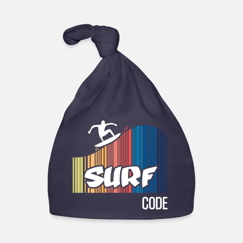 Code de surf (sombre) Bonnet bio Bébé