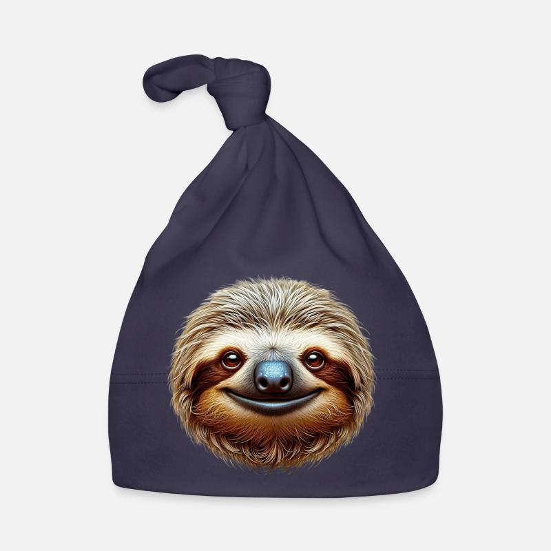 Faultier Baby Bio-Mütze