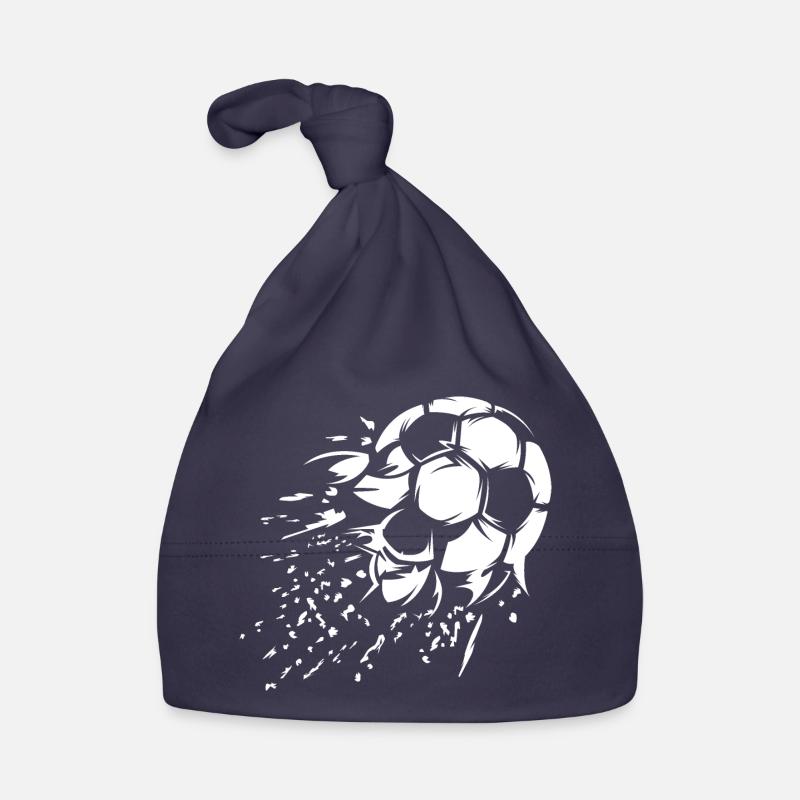 Fußball Schuss Explosion Illustration Team Logo Baby Bio-Mütze