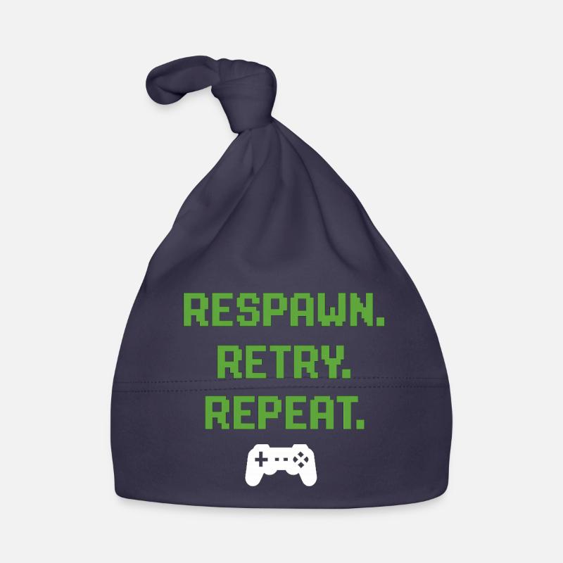 Réapparaître. Réessayer. Répéter. – Conception de pixels de jeu Bonnet bio Bébé