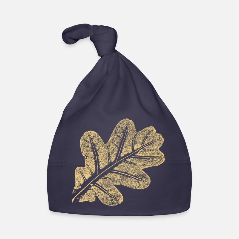 Blatt Eiche / Eichenblatt - Natur Design Baby Bio-Mütze