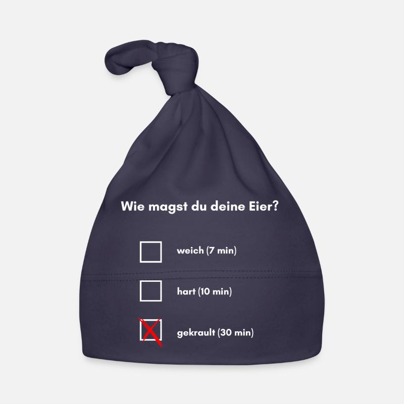 Wie magst du deine Eier? Baby Bio-Mütze