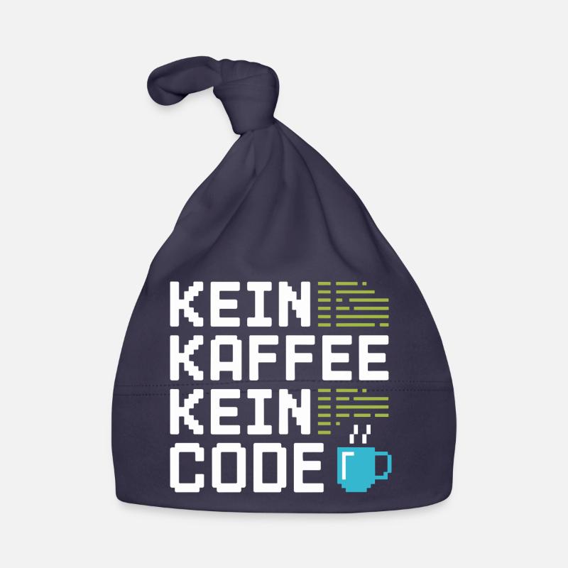No Coffee No Code Programmeur Informaticien Bonnet bio Bébé