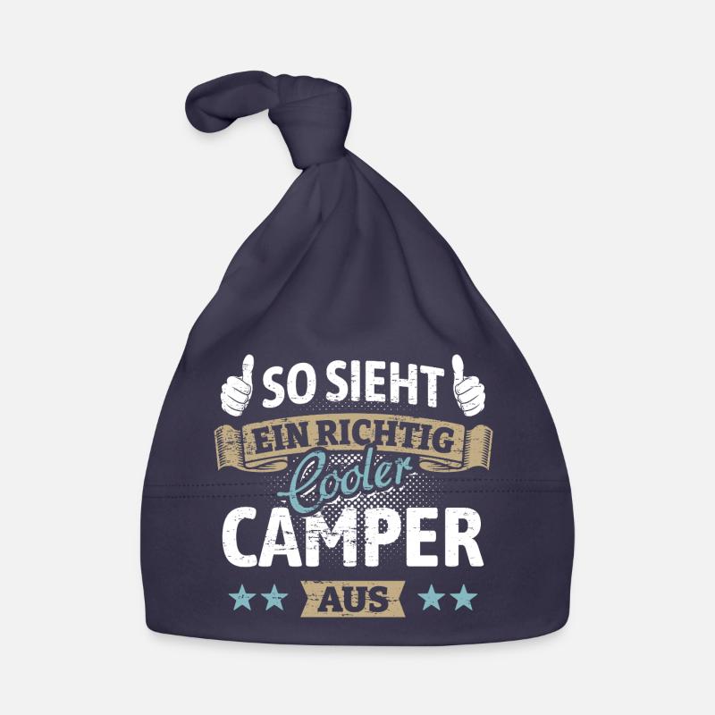 So sieht ein richtig cooler Camper aus - Spruch Baby Bio-Mütze