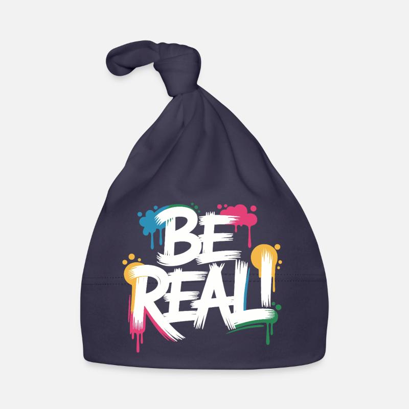 Imprimé graffiti Be Real Bonnet bio Bébé