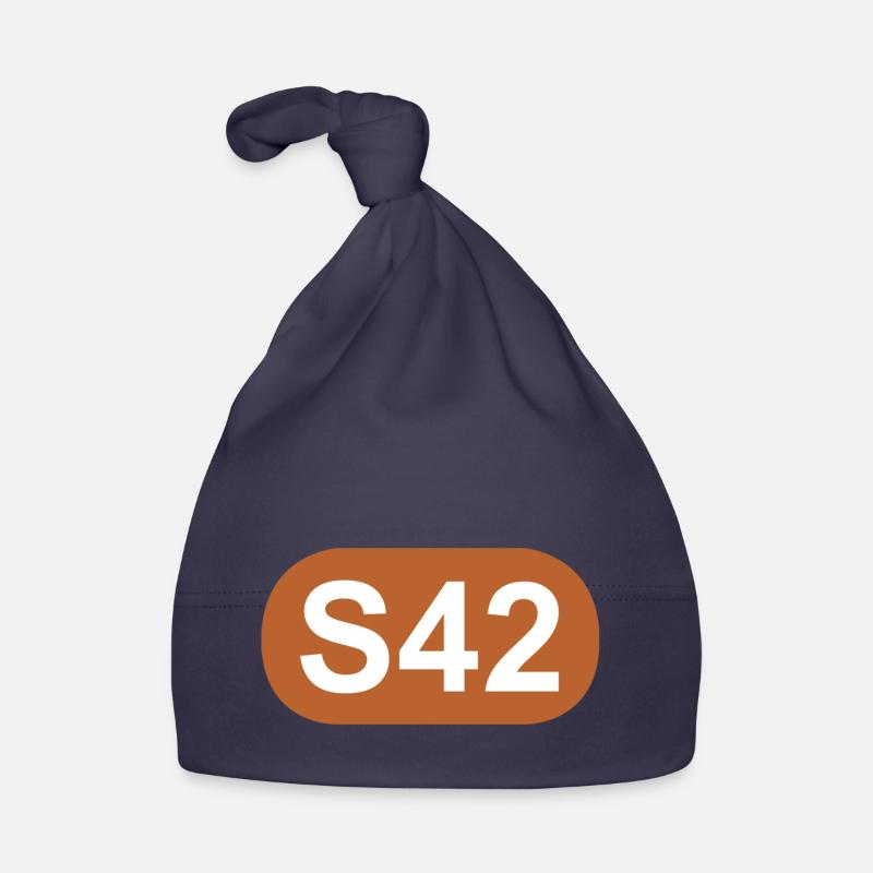 S-Bahn Berlin S42 - Baby Bio-Mütze - Navy
