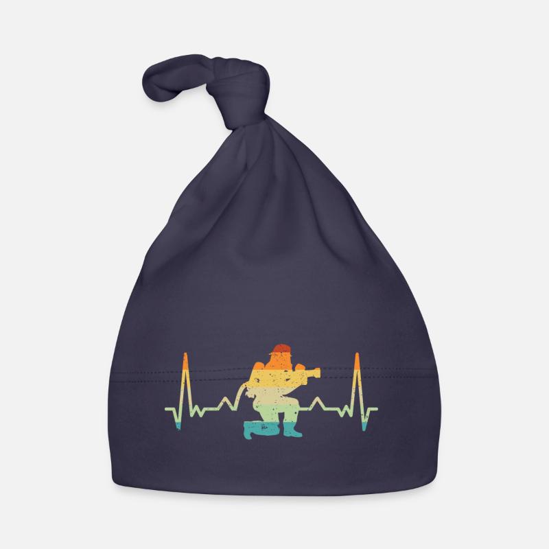 Retro Firefighting Fire Pants A Firefighter Organic Baby Cap