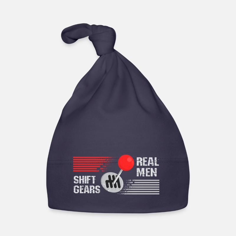 Real men shift gears Organic Baby Cap