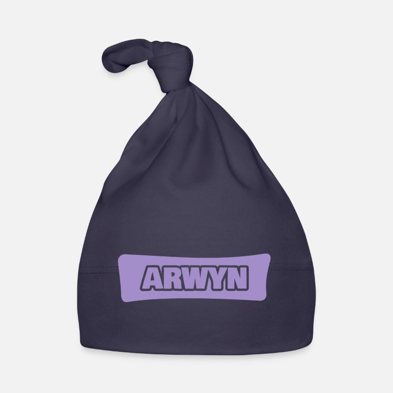 First name Arwyn Organic Baby Cap