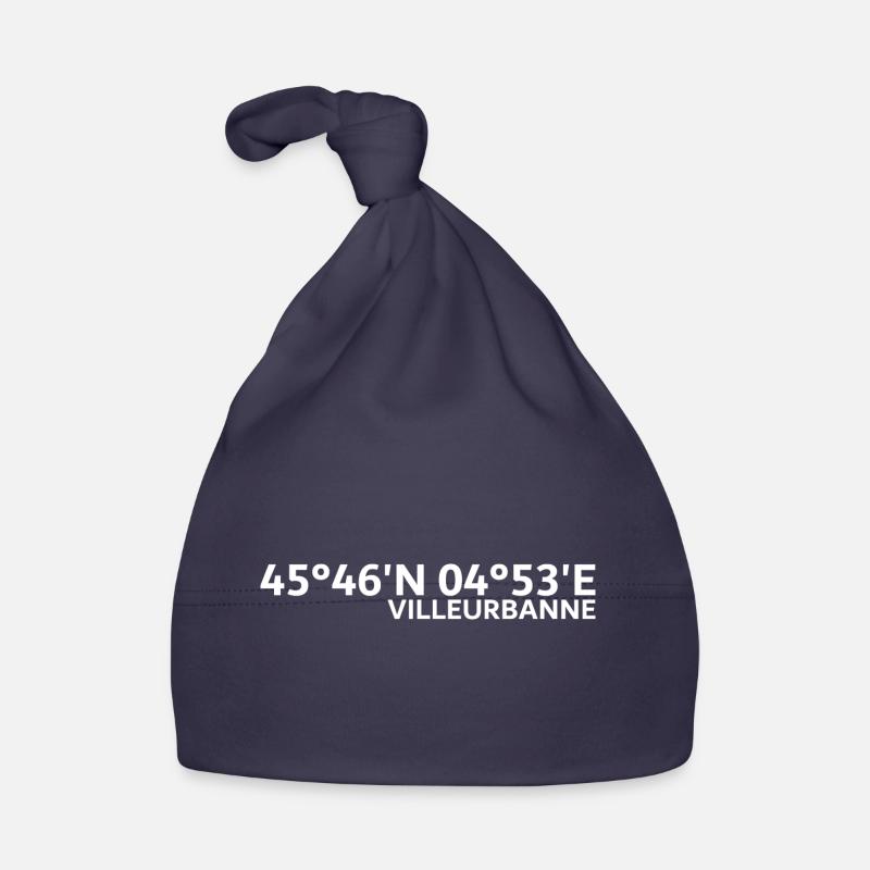 Villeurbanne Coordinates Organic Baby Cap