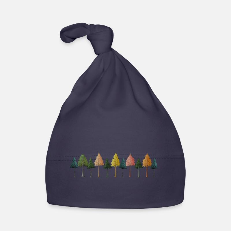 Bäume Wald Zeichnung Baby Bio-Mütze