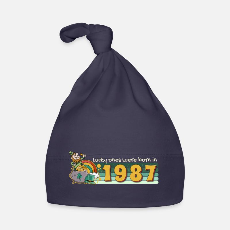 Lucky Ones Were Born in 1987 tee St. Patrick's Baby Bio-Mütze