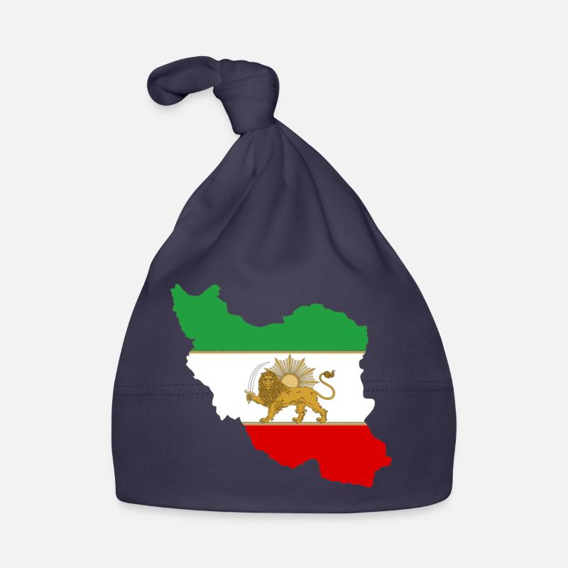 Drapeau iran Lion et Soleil - شیر خورشید پرچم Bonnet bio Bébé