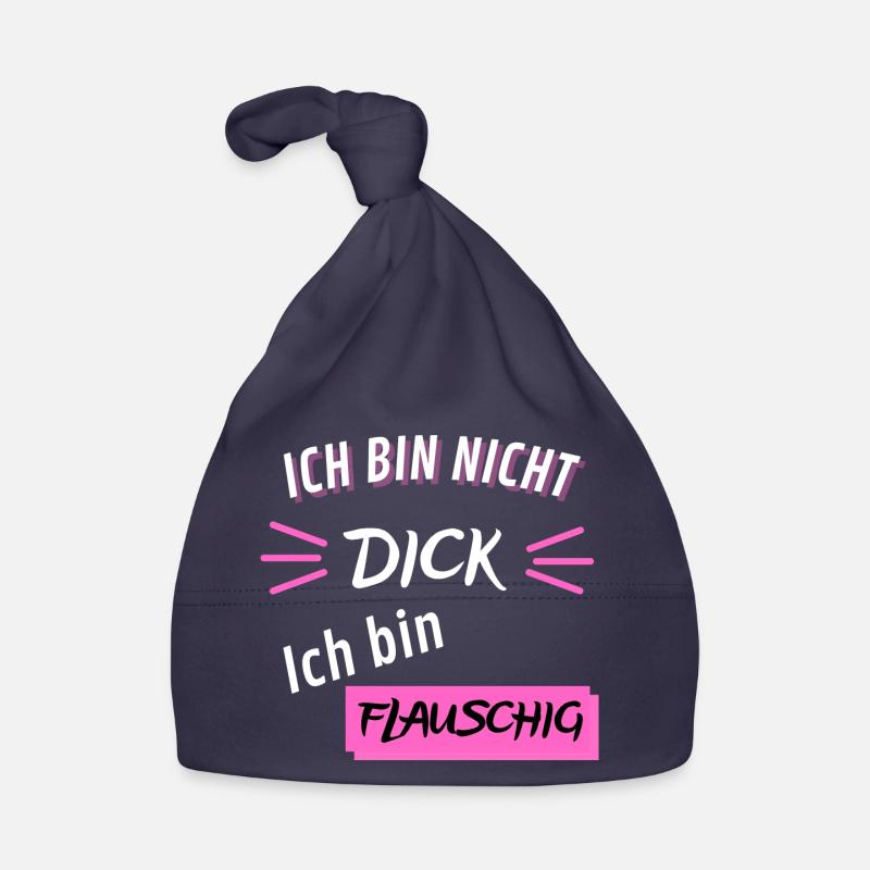 Ich bin nicht Dick ich bin flauschig Lustig Baby Bio-Mütze