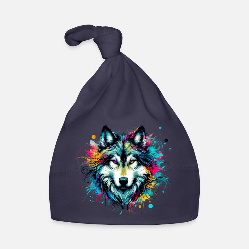 Wolf Baby Bio-Mütze