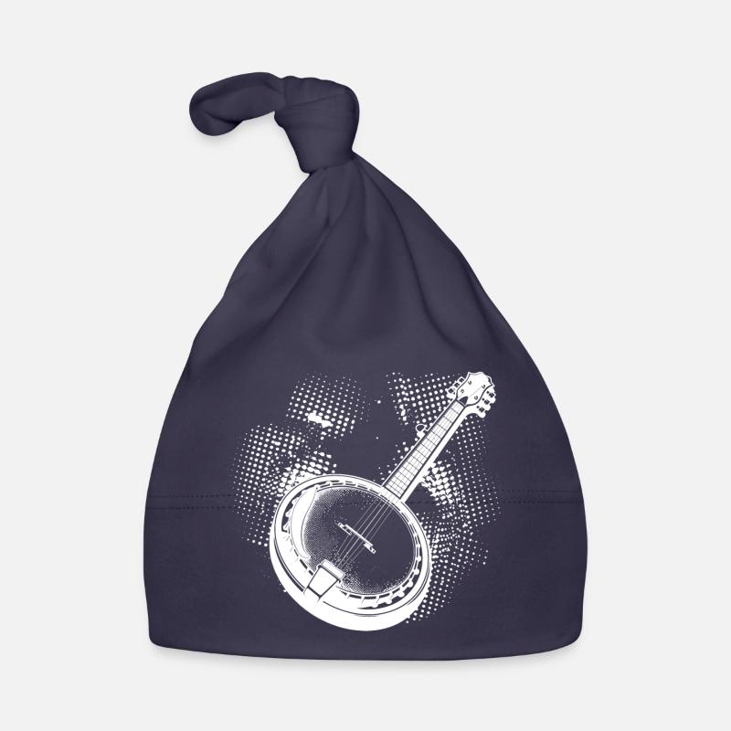 Banjo Sketch Organic Baby Cap