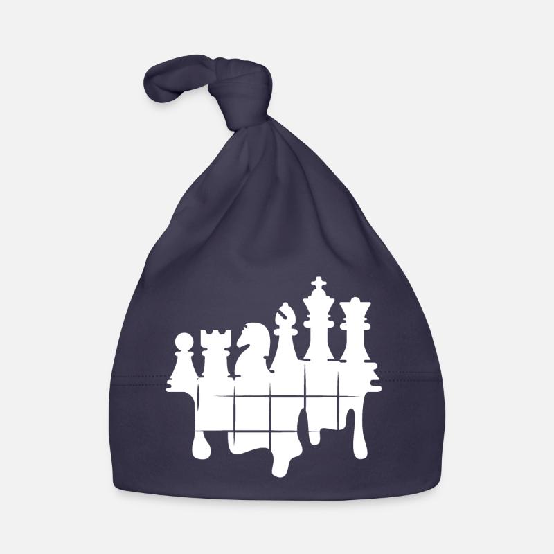Chess Graffiti Jeu d’échecs Figures Knight Logo Bonnet bio Bébé