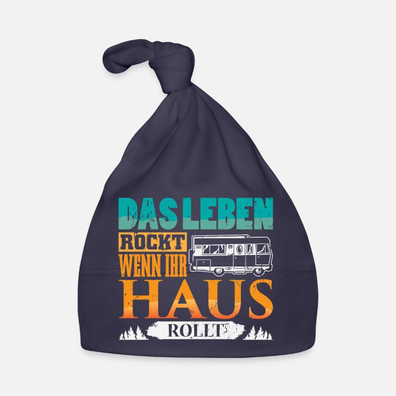 Camper Camping Wohnwagen Spruch Baby Bio-Mütze