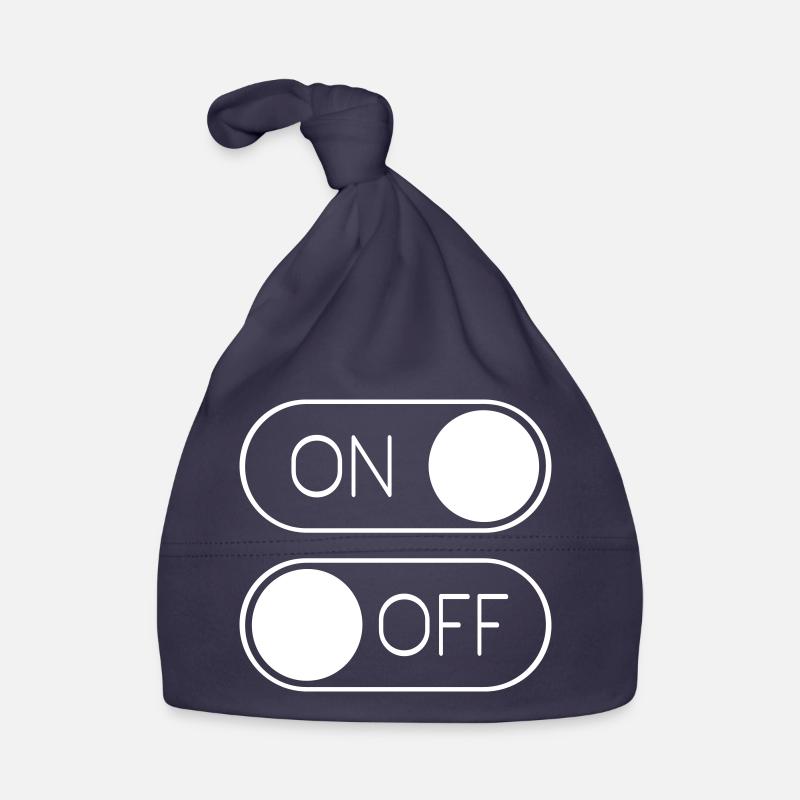 Toggle Graphic On Off Switch Organic Baby Cap