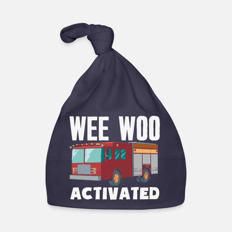 Wee Woo Squad Fire Tiny Firefighter Organic Baby Cap