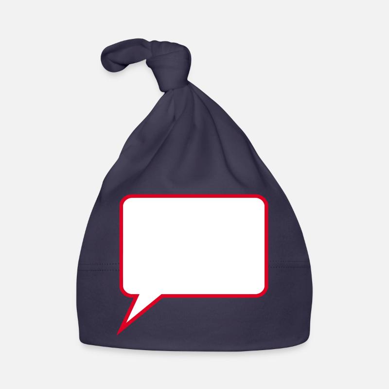 Personalize your own speech bubble comic Organic Baby Cap