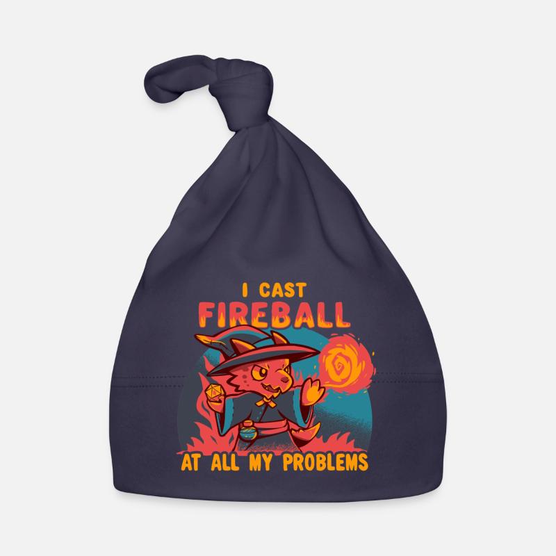 I Cast Fireball at all my problems Organic Baby Cap