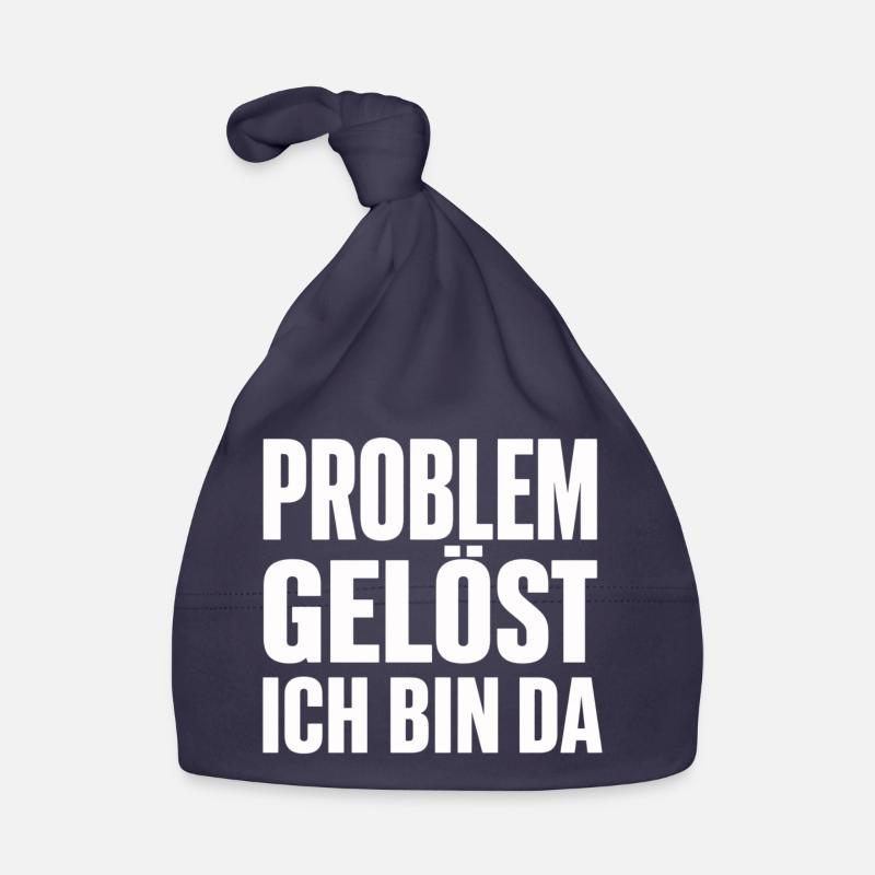 Problem Gelöst Ich Bin Da witziges Statement Baby Bio-Mütze