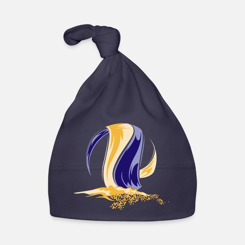 Symbole de l’équipe de volleyball de plage Couleurs du logo Sable Bonnet bio Bébé