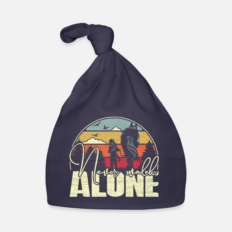 Never walk alone - Cheval de style vintage Bonnet bio Bébé