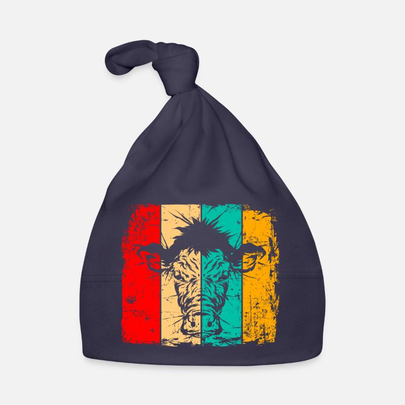 Kuh retro Baby Bio-Mütze