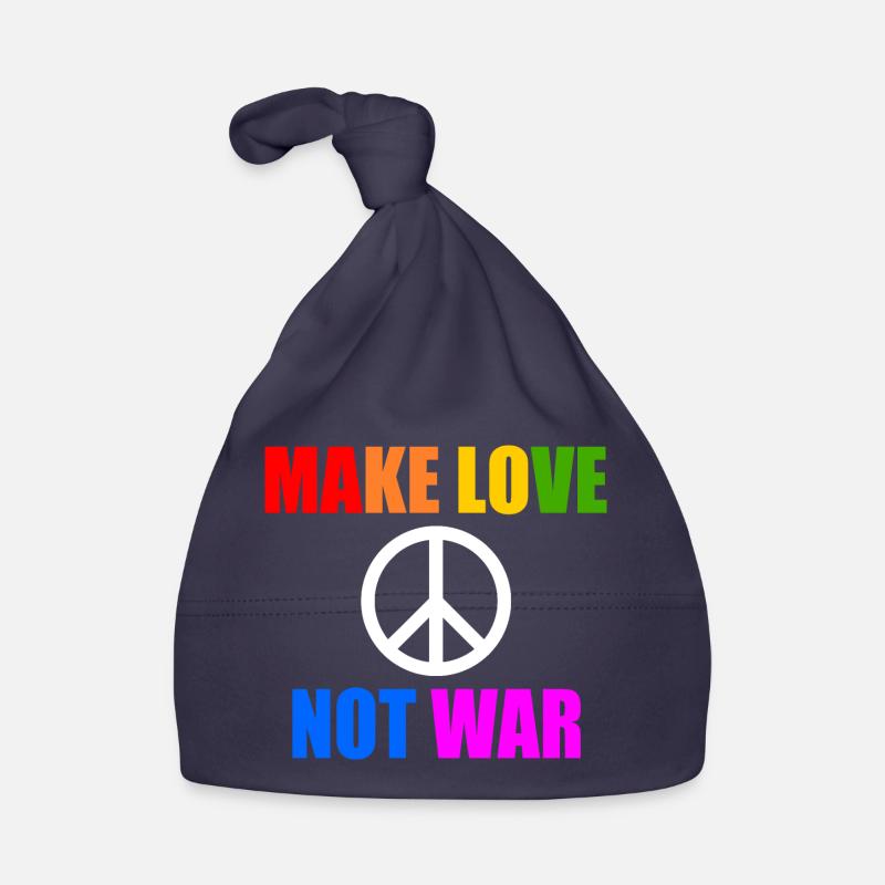 Make love not war Baby Bio-Mütze