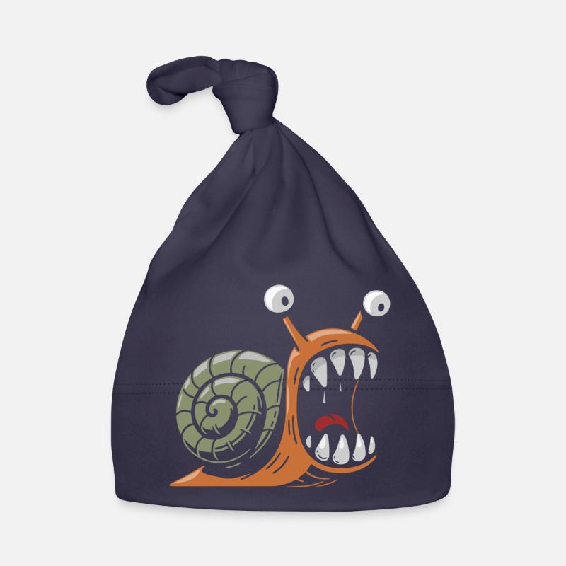 Snail with large teeth Organic Baby Cap