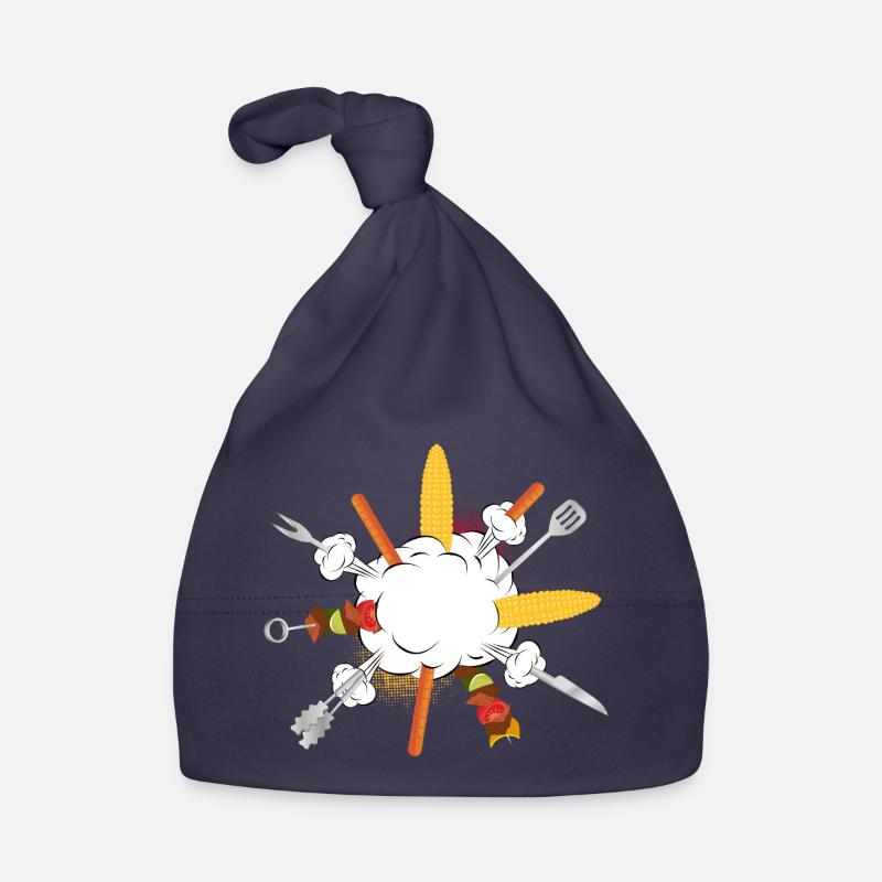 Grill explosion – comic motif for real guys Organic Baby Cap