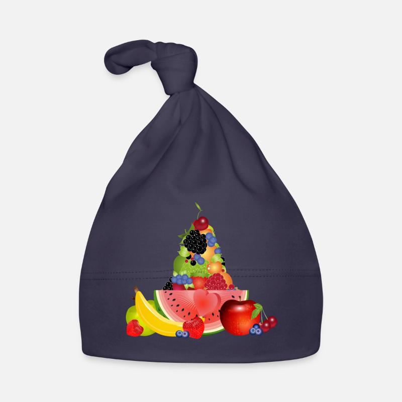 pyramide de fruits colorée avec pastèque Bonnet bio Bébé