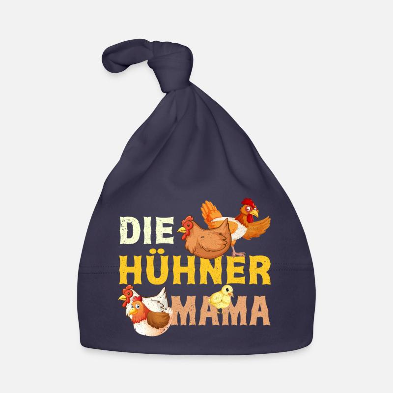 Die Hühner Mama Muttertag Mutterschaft Mama Baby Bio-Mütze
