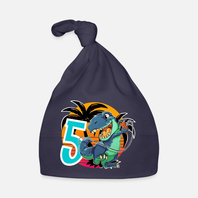 5 T Rex Baby Bio-Mütze
