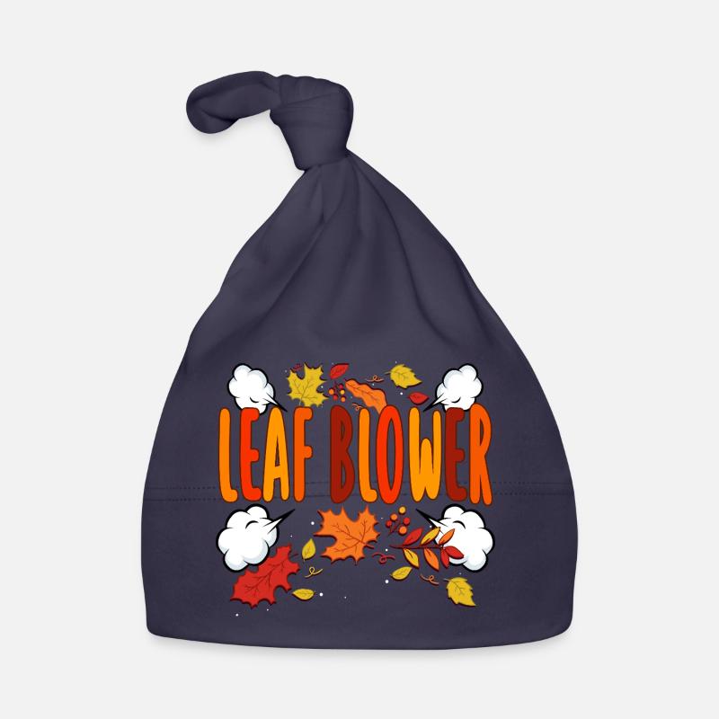 Leaf Blower Autumn Tee Organic Baby Cap