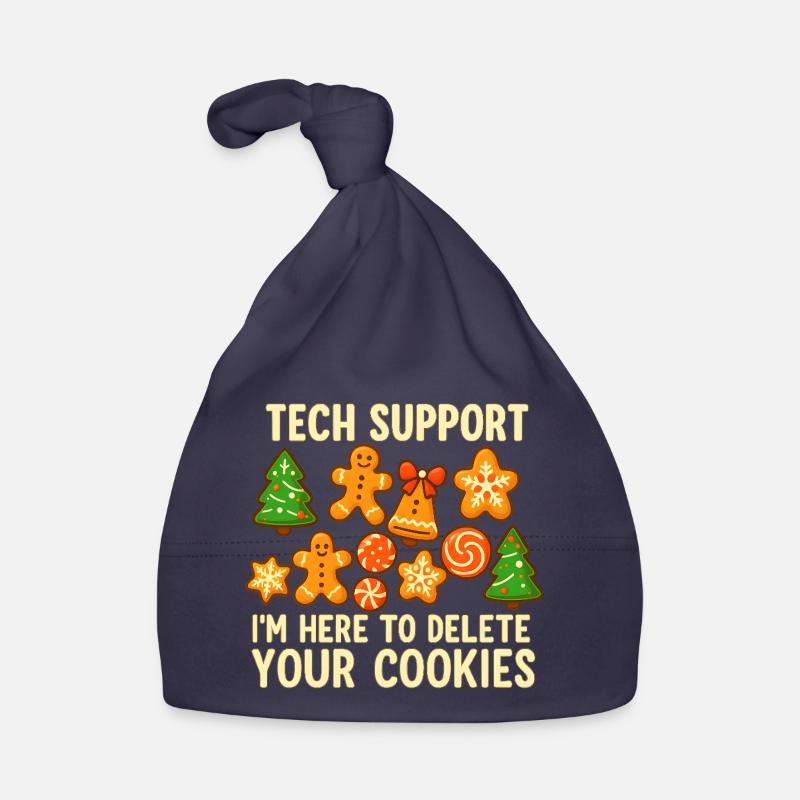 Technischer Support Cookie Weihnachten Meme Baby Bio-Mütze